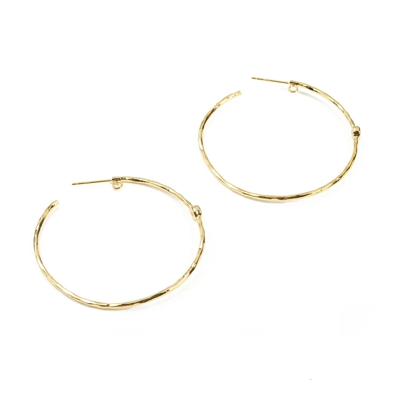 2026 New Trendy Summer gold Large Hoop Thin Hoop Elegant Earrings 250214