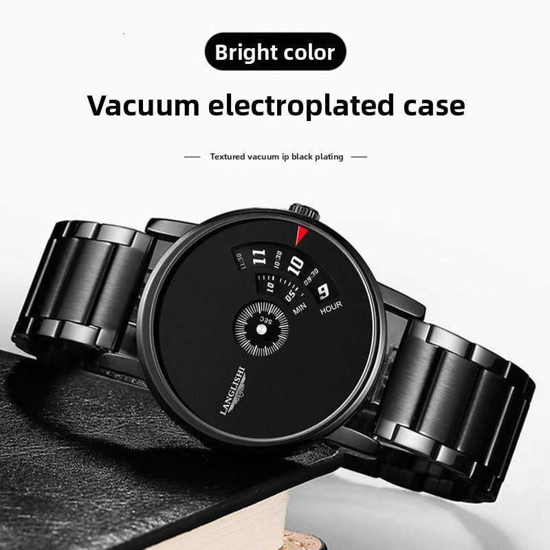 LLS 2026 Luxury Men's Stainless Steel Quartz Watch Designer Wristwatch Ultra Thin Large Dial Waterproof Luminous Fashion Casual Timepiece