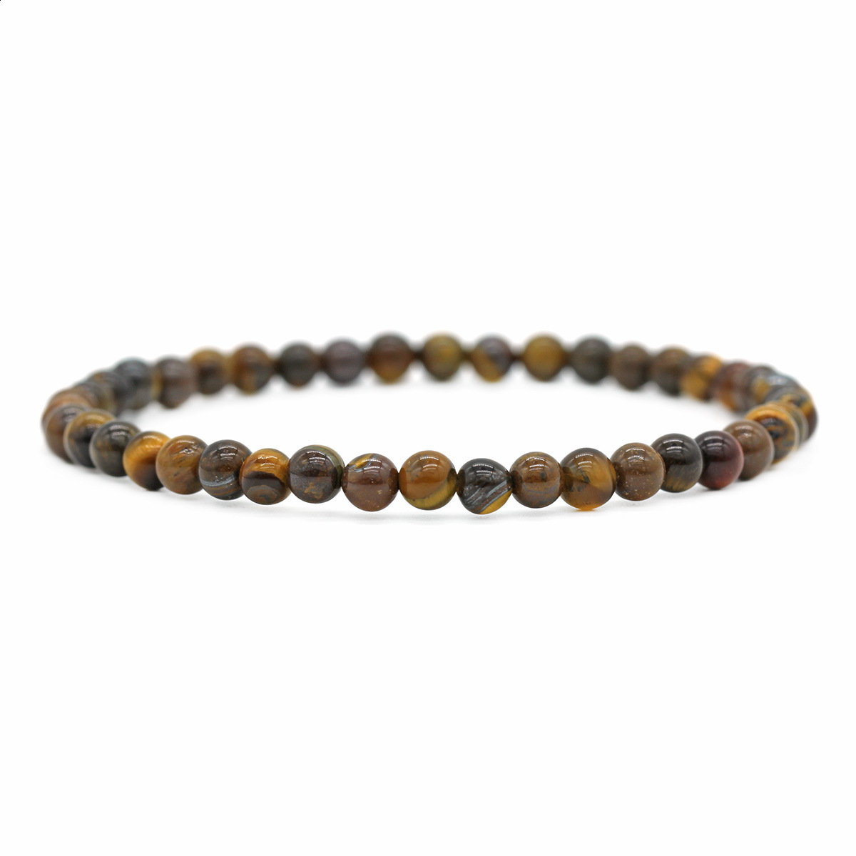 accessory 4MM weathered agate tiger eye stone and volcanic beaded bracelet with a unique fresh style 241010