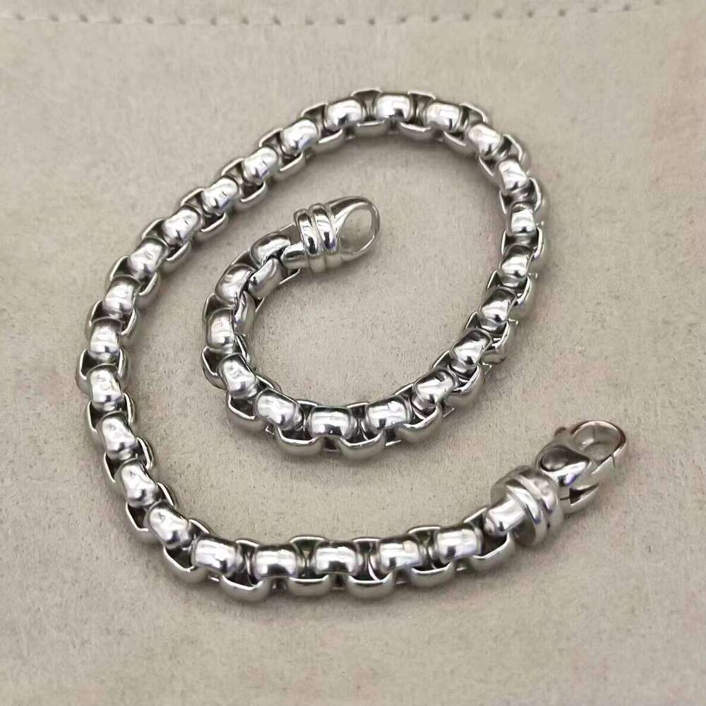 High-Quality DY Designer Brand Jewelry Hip-Hop David 5mm Box Chain Unisex Bracelet Jewelry Designer Fashion Bracelet Wholesale for Men's Box Chai