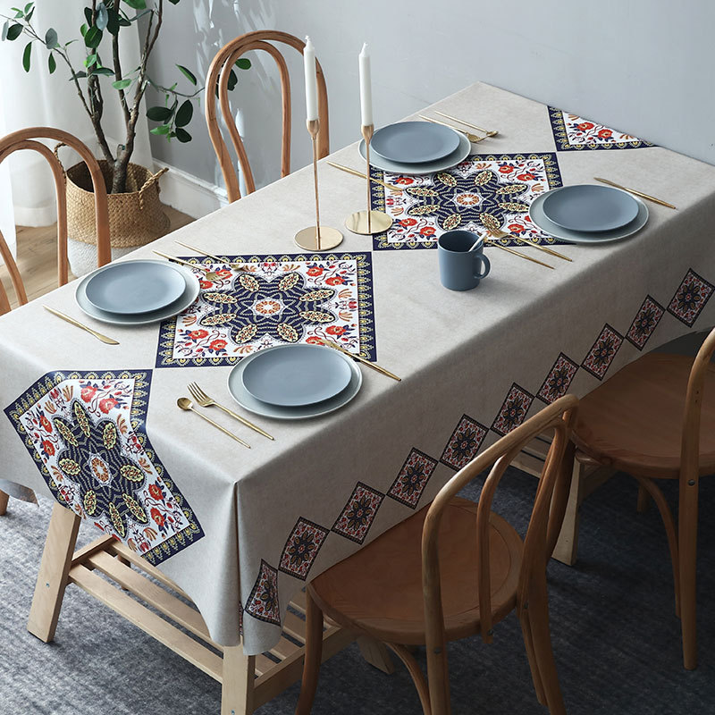 YL-38721 Custom Nordic Tablecloth, Waterproof, Oil-proof, Wash-free, Hotel Tablecloth, Coffee Table Cloth, Stain-resistant and Wear-resistant