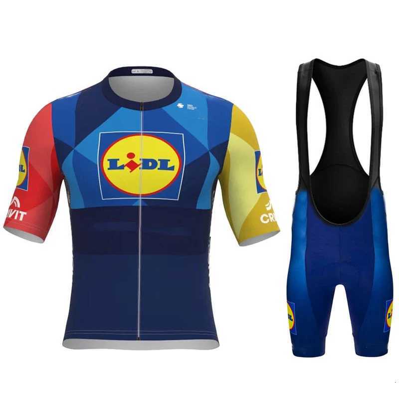 Sportswear Summer 2026 Lidl Team Cycling Jersey Set Bike Clothing Ropa Ciclismo Bicycle Wear Clothes Mens Short Maillot CulotteR260530
