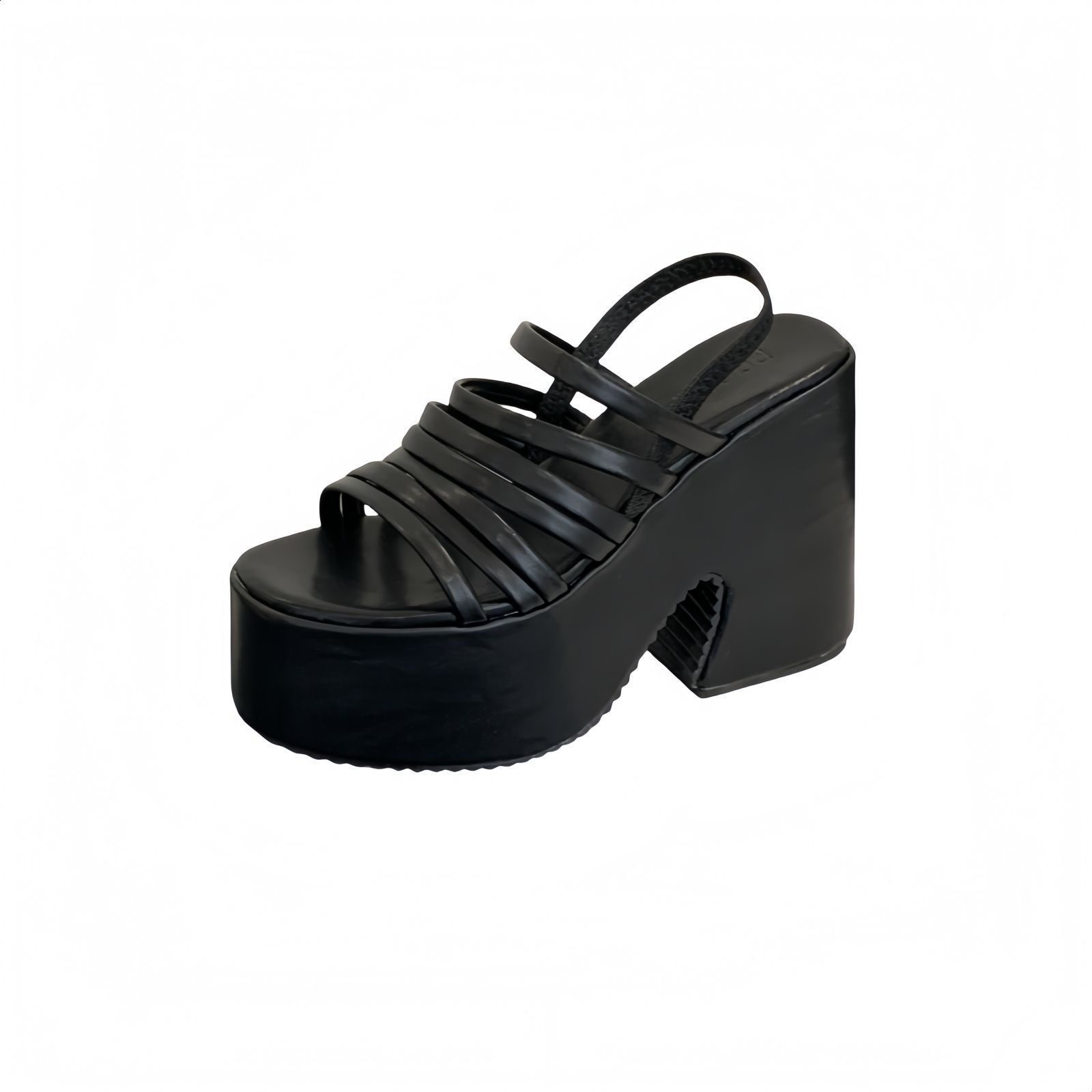 Beach Fashion Waterproof Roman Sandals Womens Chunky Heels Fashion High Heeled Slippers Slope heel Casual Sandals 250609CJ