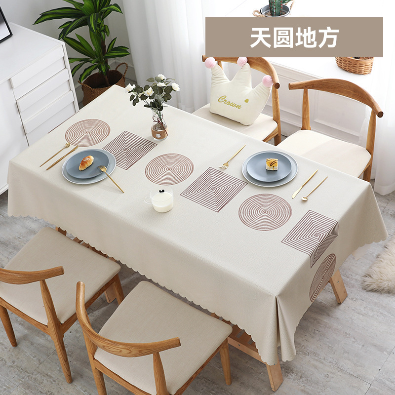 YL-38728 Custom Nordic Tablecloth, Waterproof, Oil-proof, Wash-free, Hotel Tablecloth, Coffee Table Cloth, Stain-resistant and Wear-resistant