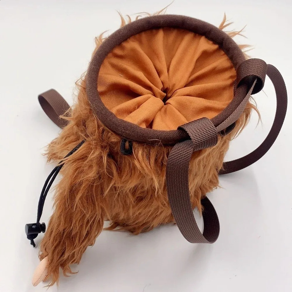 Cute Sloth/Shark Magnesium Powder Bag Stuffed Animal Flannel Rock Climbing Bag Climbing Gear Chalk Bag Outdoor Sports 260529