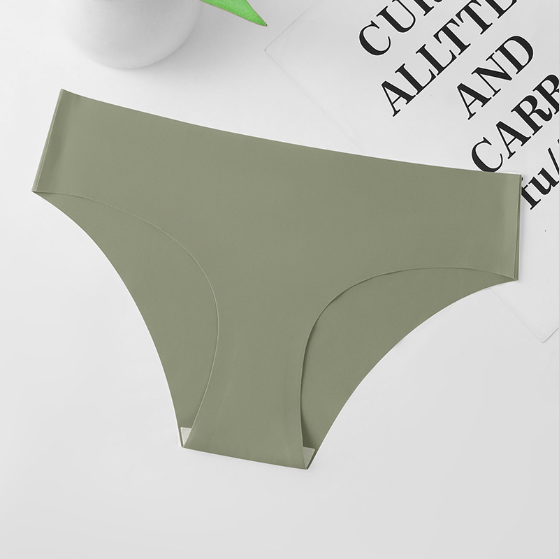 Plus Size Butt Lifting Seamless Ice Silk Panties, Low Waist, Breathable, Anti-Bacterialb Sexy Pure Desire Sports T-Pants Breathable Low Waist Briefs - view 7