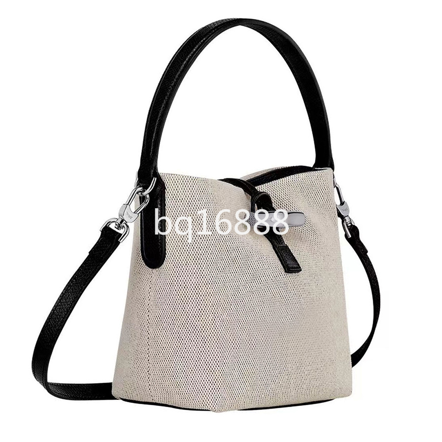 Bucket Bags for Women Luxury Handbags Designer Women Bamboo Pattern Canvas Underarm Lunch Shoulder Bag Handheld Single Messenger Bag 555-2