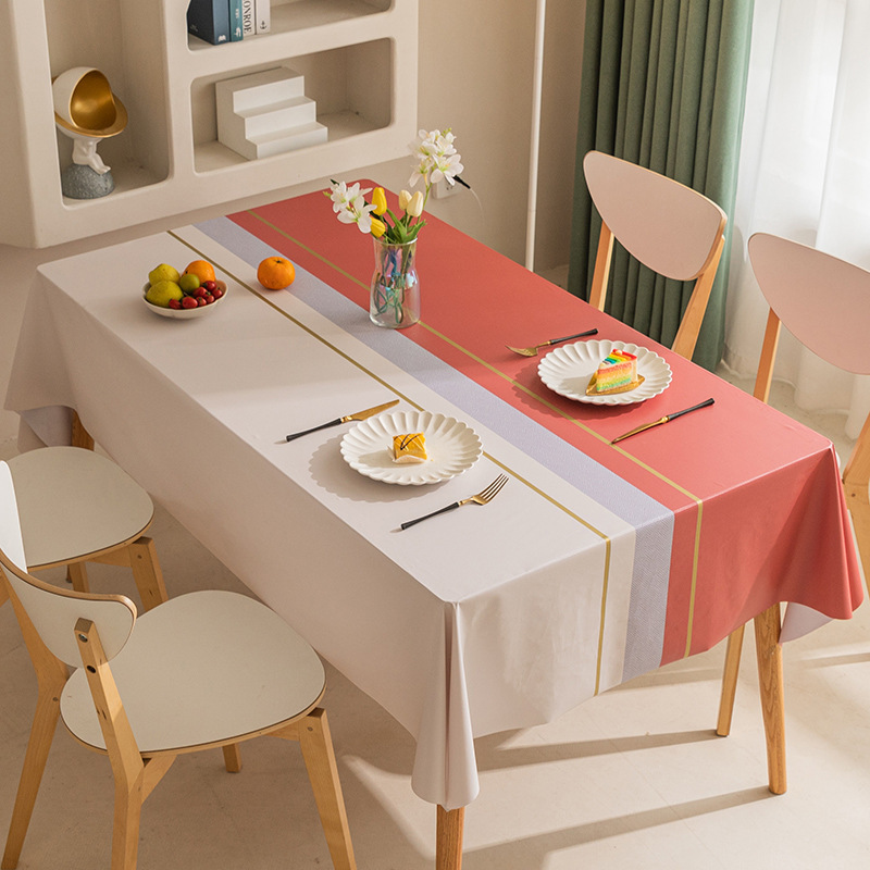 YL-38731 Custom Nordic Tablecloth, Waterproof, Oil-proof, Wash-free, Hotel Tablecloth, Coffee Table Cloth, Stain-resistant and Wear-resistant