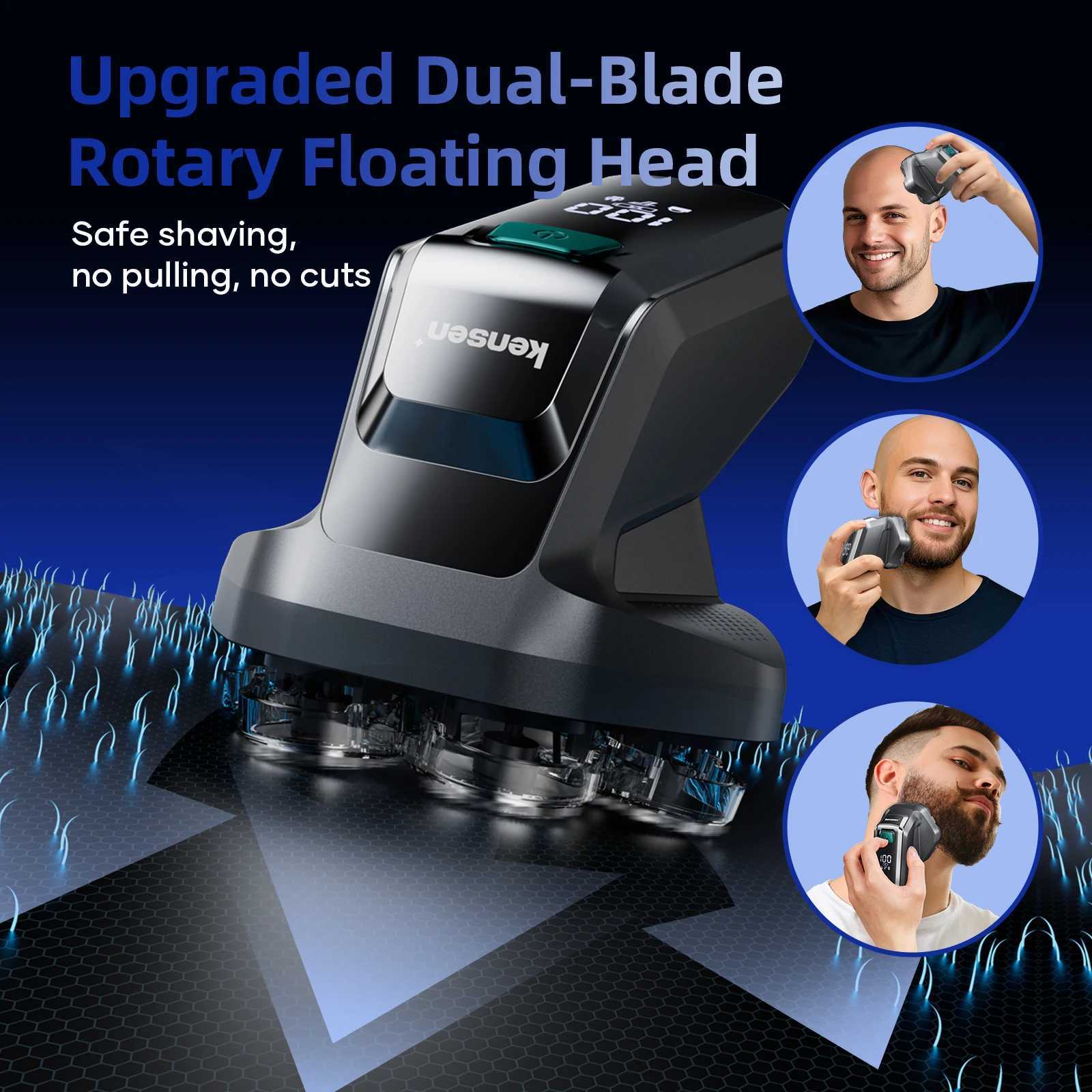 Kensen S32 Electric Shaver for Men 7D Floating Cutter USB-C Rechargeable 8100/8500 RPM IPX6 Waterproof Magnetic RazorJ260530 - view 7