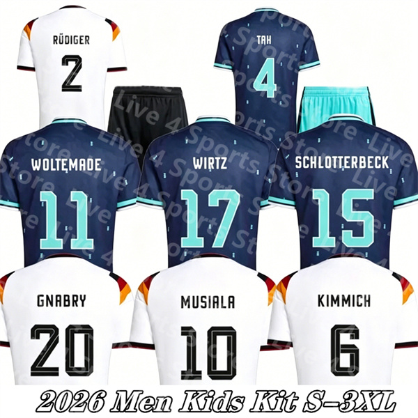 2026 germany World Cup MUSIALA soccer jersey GNABRY KIMMICH SANE KROOS FULLKRUG HAVERTZ MULLER WIRTZ FUHRICH SCHLOTTERBECK UNDAV Men Kids Football Shirt Uniforms