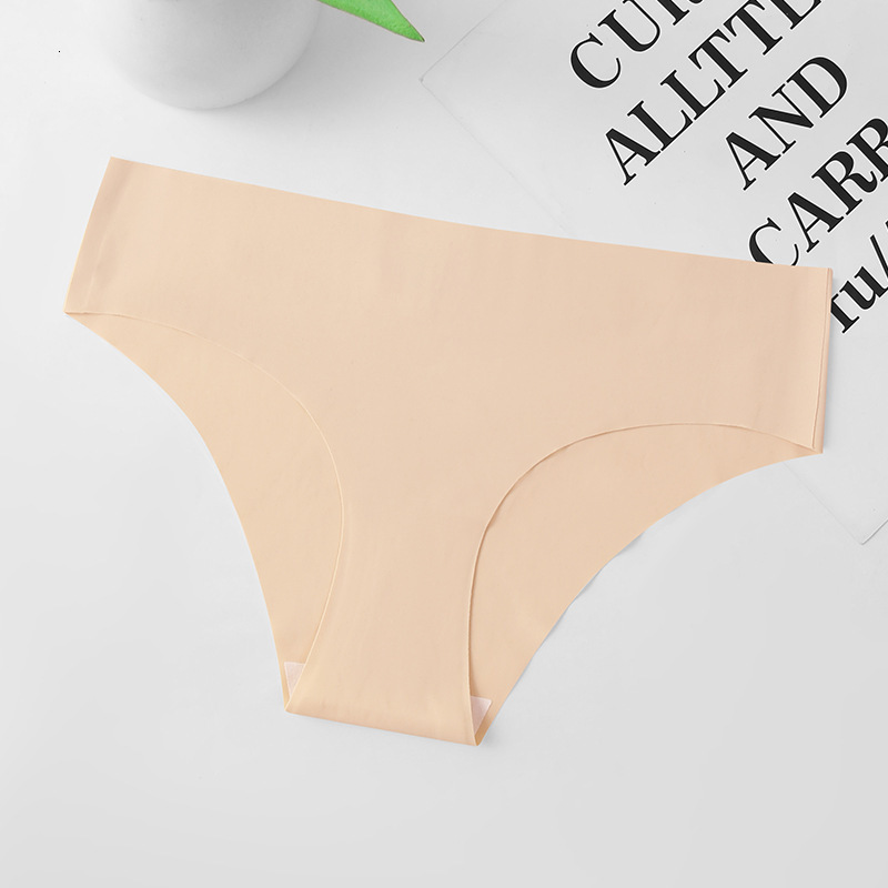 Plus Size Butt Lifting Seamless Ice Silk Panties, Low Waist, Breathable, Anti-Bacterialb Sexy Pure Desire Sports T-Pants Breathable Low Waist Briefs - view 4