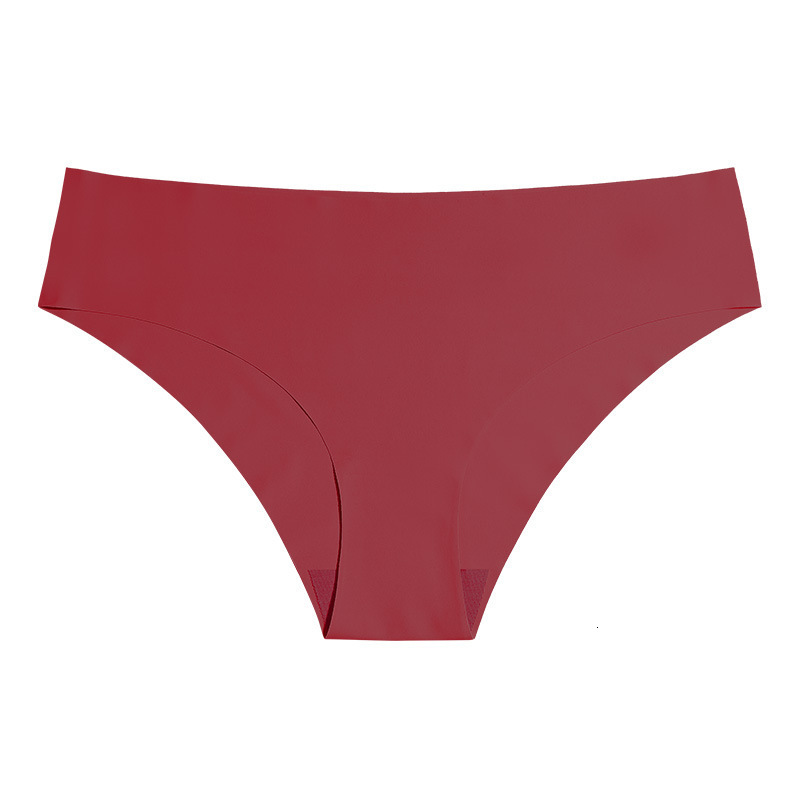 Plus Size Ice Silk Seamless Panties Low Waist, Breathable Anti-Bacterial No ShowT-Pants, Breathable, Quick-Dry, One-Piece Nude-Feel Women's Sport - view 6