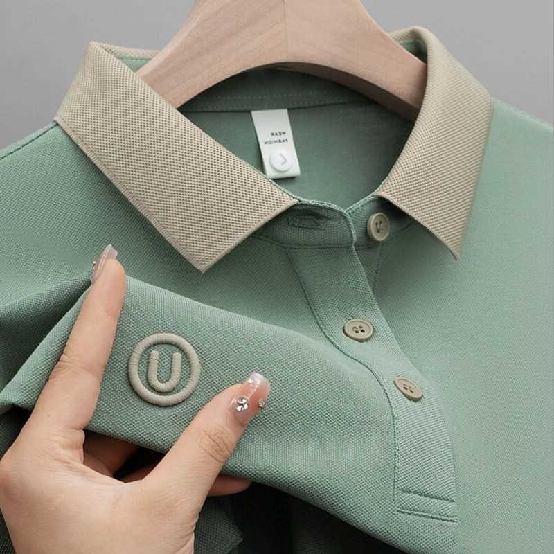 Luxury Brand Designer Clothes POLO Mens T-Shirt Short Sleeve Casual Light Luxury Business Summer New Turn-Down Collar Embroidered Top Half Sleeve Dad 