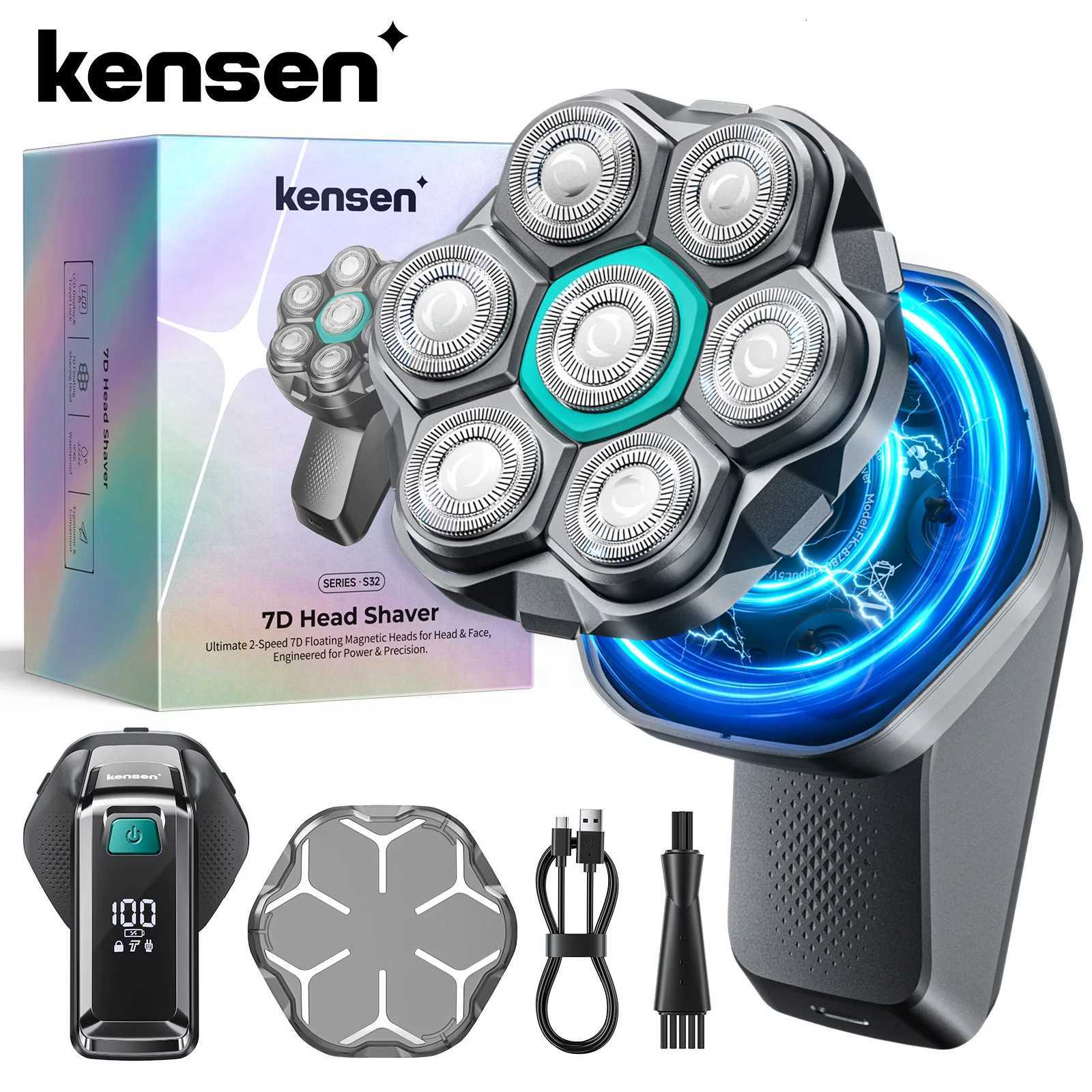 Kensen S32 Electric Shaver for Men 7D Floating Cutter USB-C Rechargeable 8100/8500 RPM IPX6 Waterproof Magnetic RazorJ260530 - view 3