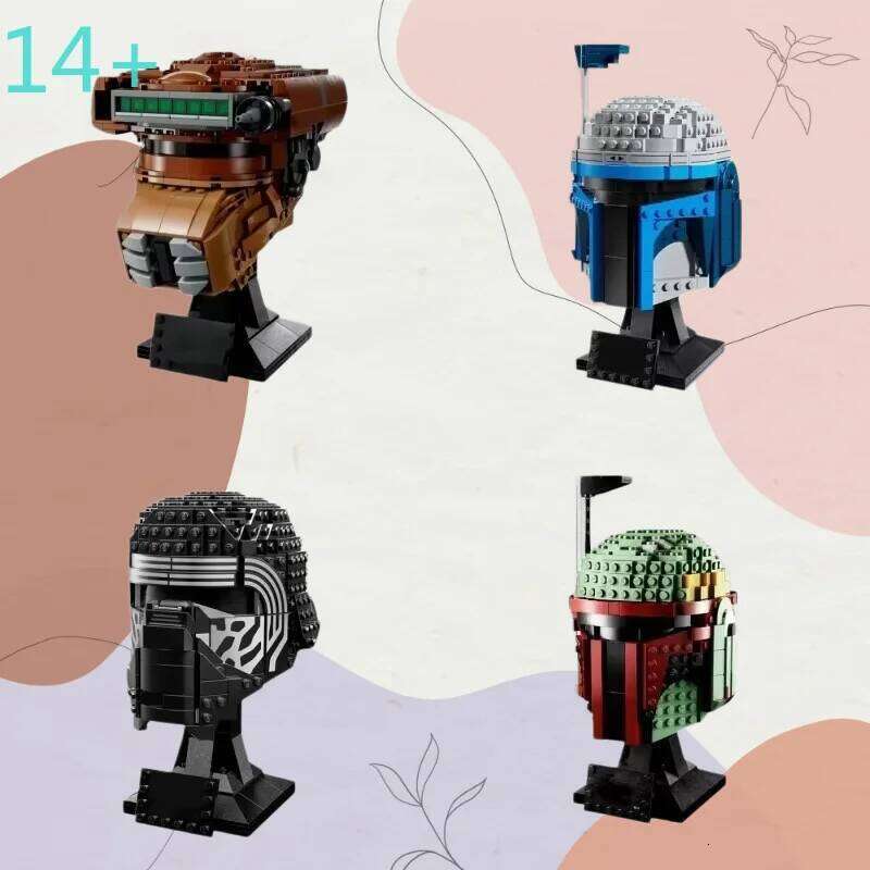 Moc lnright shop Home Decor Party Toys The Manda Darth Vader Luke TIE Fighter Helmet Building Blocks Model Bricks Birthday Gifts W260530