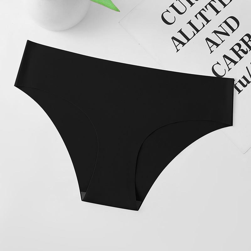 Plus Size Butt Lifting Seamless Ice Silk Panties, Low Waist, Breathable, Anti-Bacterialb Sexy Pure Desire Sports T-Pants Breathable Low Waist Briefs - view 6