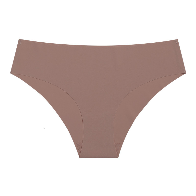 Plus Size Ice Silk Seamless Panties Low Waist, Breathable Anti-Bacterial No ShowT-Pants, Breathable, Quick-Dry, One-Piece Nude-Feel Women's Sport - view 9
