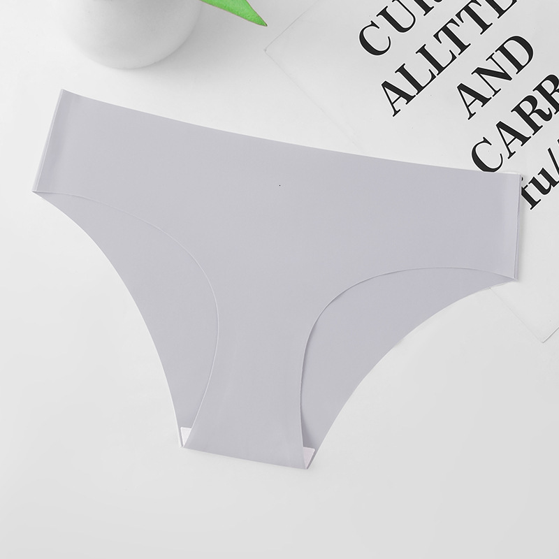 Plus Size Butt Lifting Seamless Ice Silk Panties, Low Waist, Breathable, Anti-Bacterialb Sexy Pure Desire Sports T-Pants Breathable Low Waist Briefs - view 8
