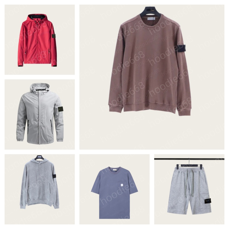 10A quality designer hoodies men jacket tshirt short pants sweatshirt men stones badge cotton pullover tracksuit sweater islands compass jumper new fashion