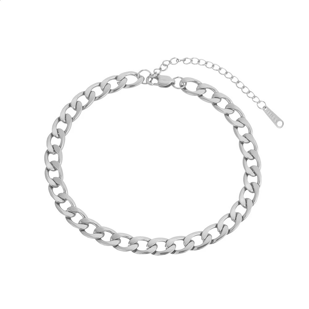 DOTIFI Stainless Steel Minimalist Chain Ankle Bracelet For Women Cuban Chain Fashionable And Unique Versatile Ankle Jewellery 260528 - view 5