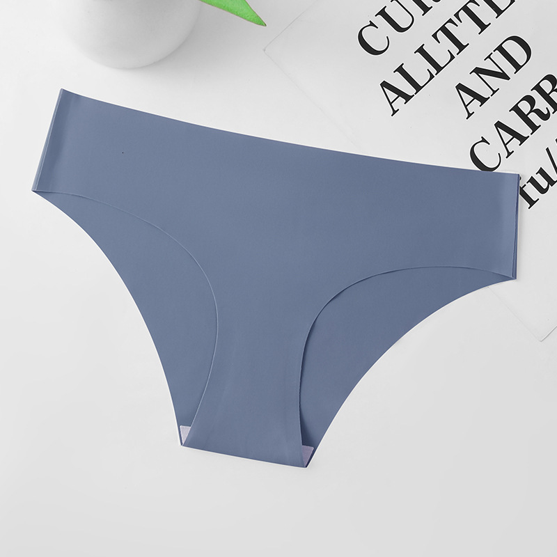Plus Size Butt Lifting Seamless Ice Silk Panties, Low Waist, Breathable, Anti-Bacterialb Sexy Pure Desire Sports T-Pants Breathable Low Waist Briefs - view 9