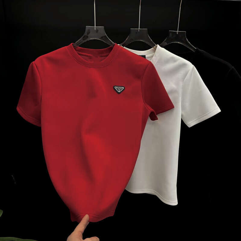 2026 Summer New Short-Sleeve T-Shirt, Premium Men's Half-Sleeve Base Shirt, Light T-shirt Luxury, Simple and Versatile, Round-Neck Top, Trendy
