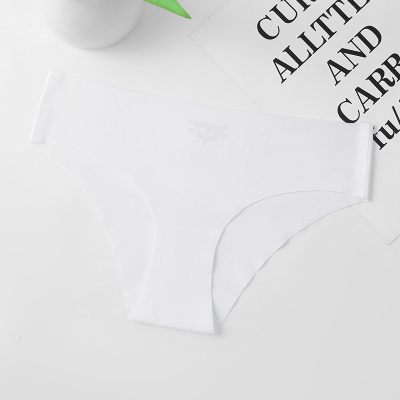 Plus Size Butt Lifting Seamless Ice Silk Panties, Low Waist, Breathable, Anti-Bacterialb Sexy Pure Desire Sports T-Pants Breathable Low Waist Briefs - view 5