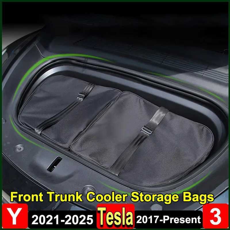 For Tesla Model Y Juniper 2025 Frunk Cooler Organizer Insulation Bag M3 Highland Front Trunk Storage Insulated Outdoor Camping C260529