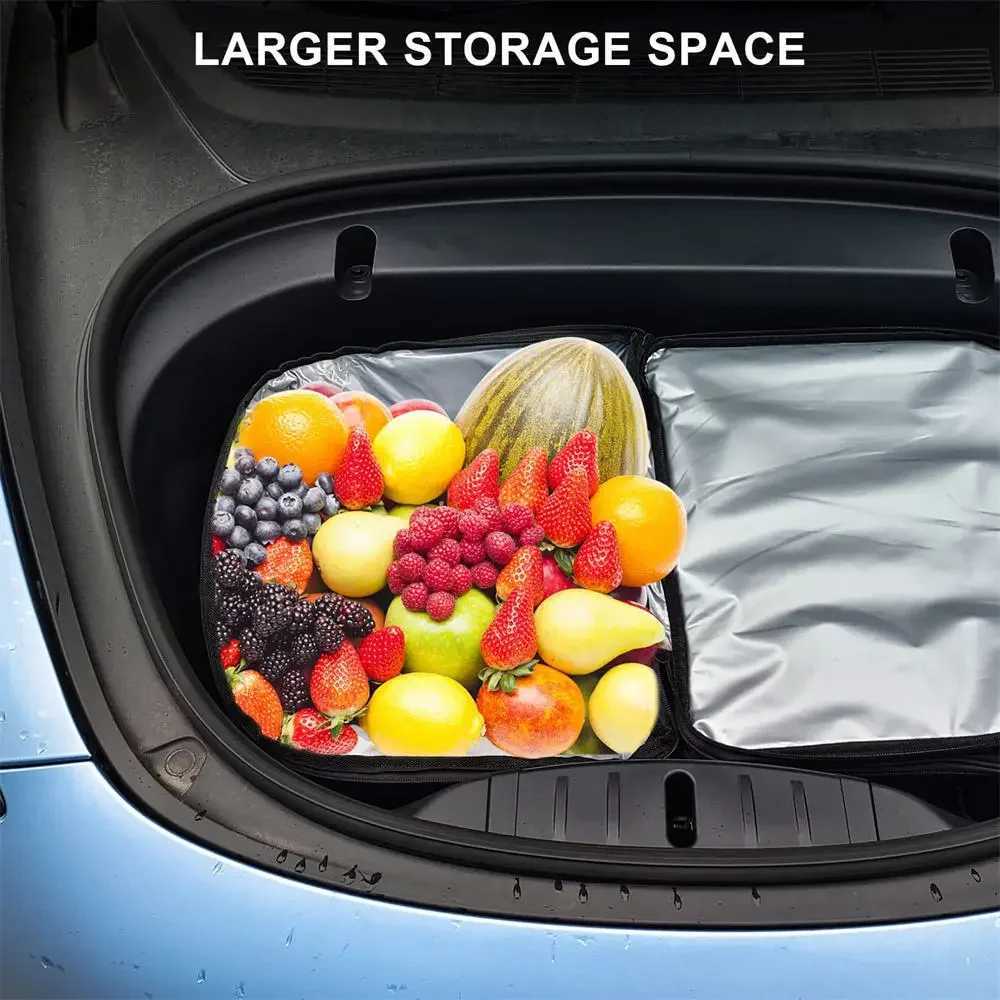 For Tesla Model Y Juniper 2025 Frunk Cooler Organizer Insulation Bag M3 Highland Front Trunk Storage Insulated Outdoor Camping C260529