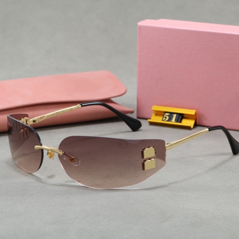 sunglasses for women designer luxury MM Glasses Fashion Flat mirror CatEye sunglasses UV400 Multiple choices With box