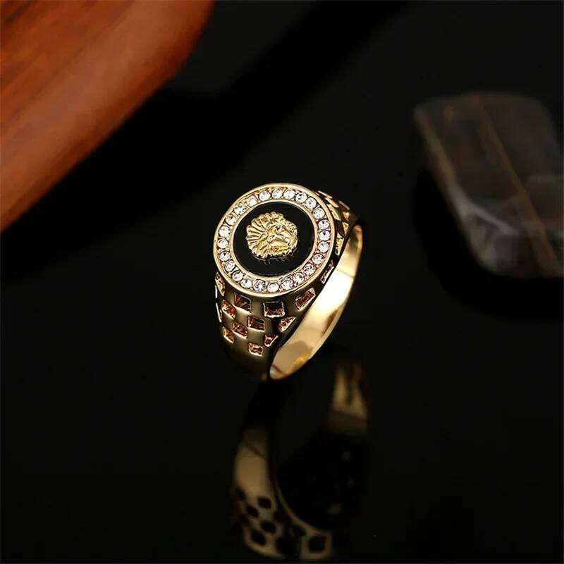 Medusa Ring For Men Inlaid With Zircon Fashion Domineering Rings Female Punk Style Jewelry Gifts Wholesale - view 3