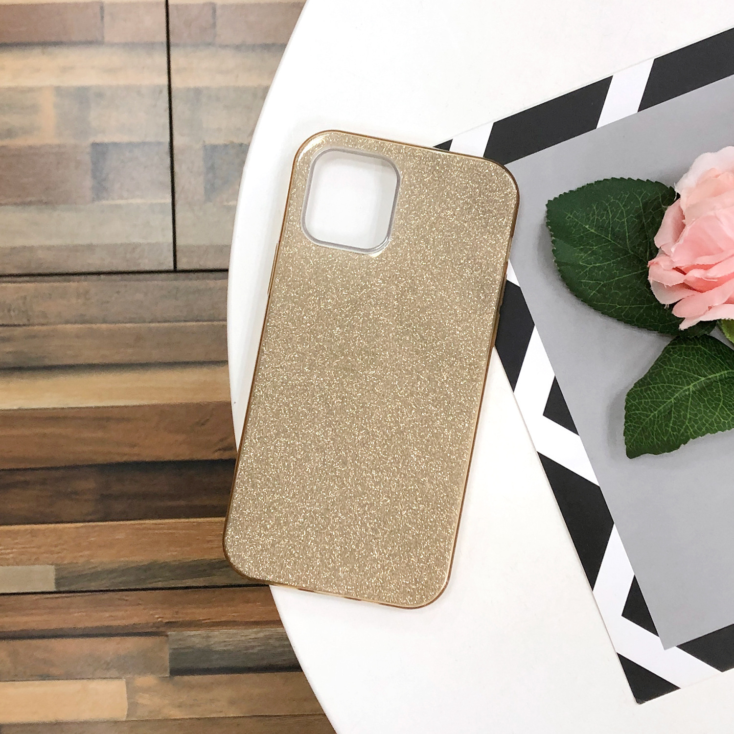 Suitable for Apple iPhone 17E/AIR/16Pro Max/15/14 gradient glitter three-in-one phone case