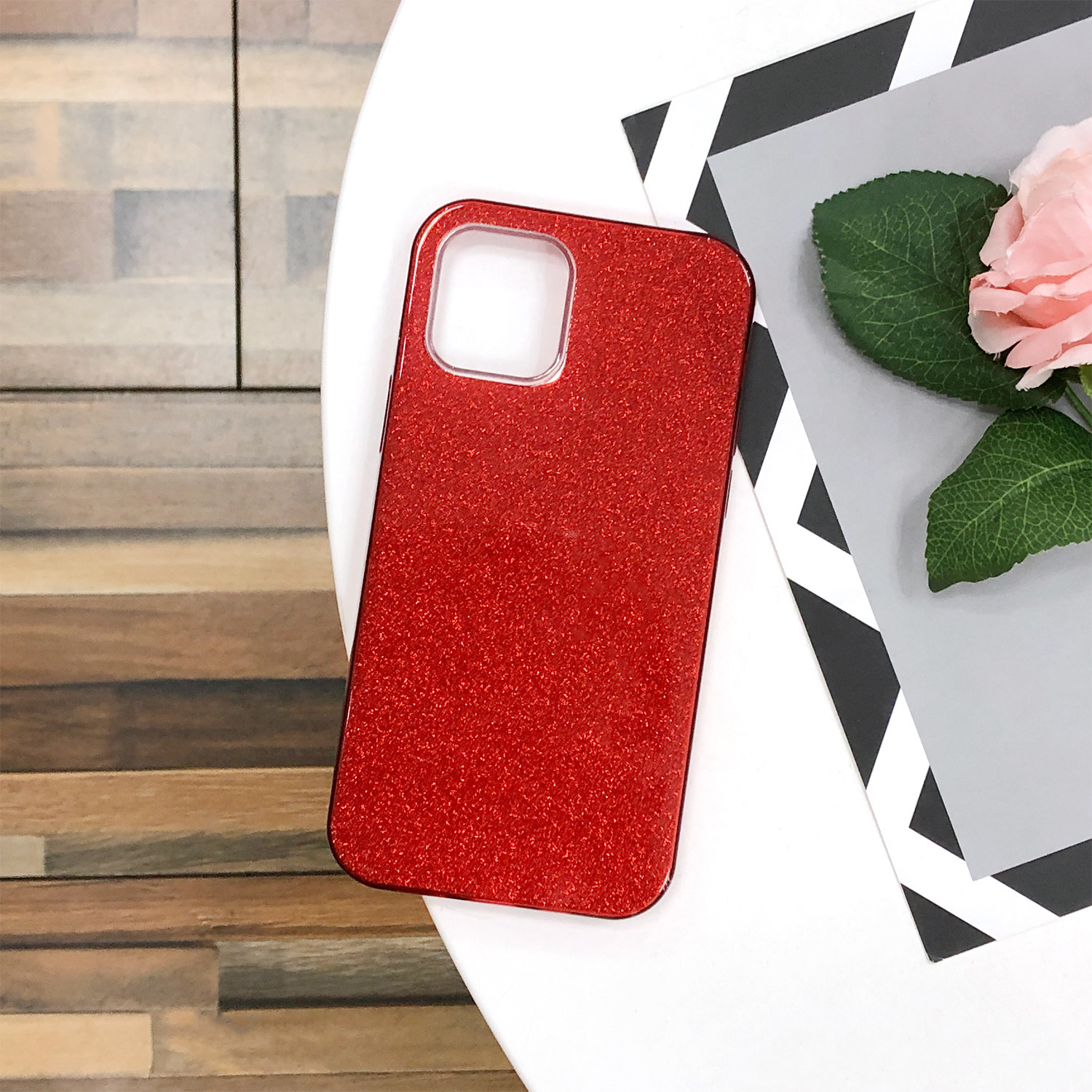 Suitable for Apple iPhone 17E/AIR/16Pro Max/15/14 gradient glitter three-in-one phone case