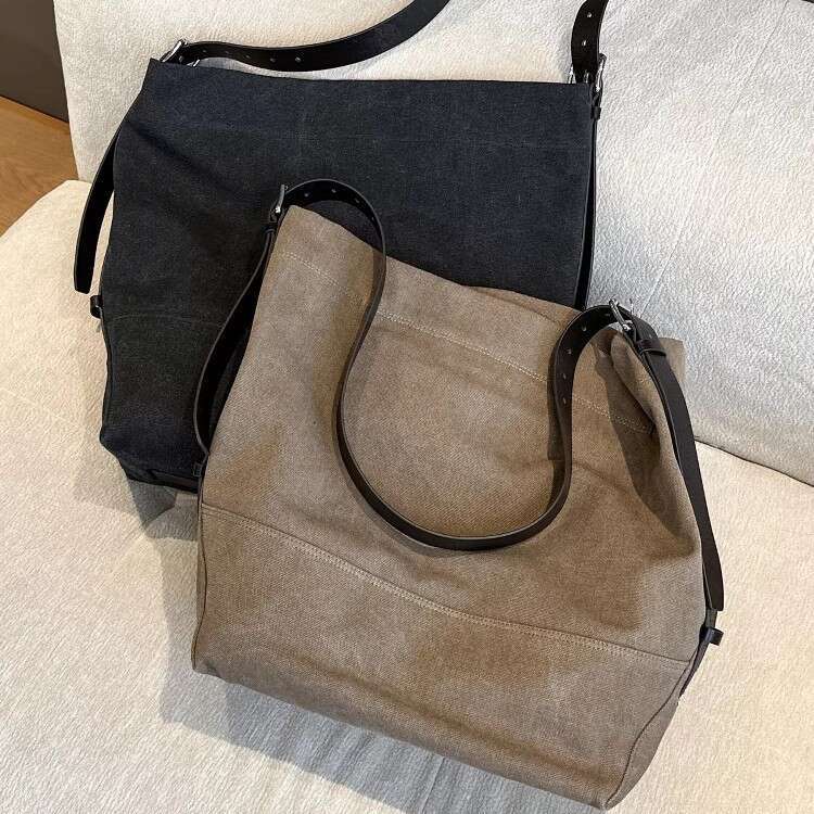 Original Tree Bark Leather New Model Jennie S Same Style Belted Canvas Single Shoulder Crossbody Tote Bag SENYY