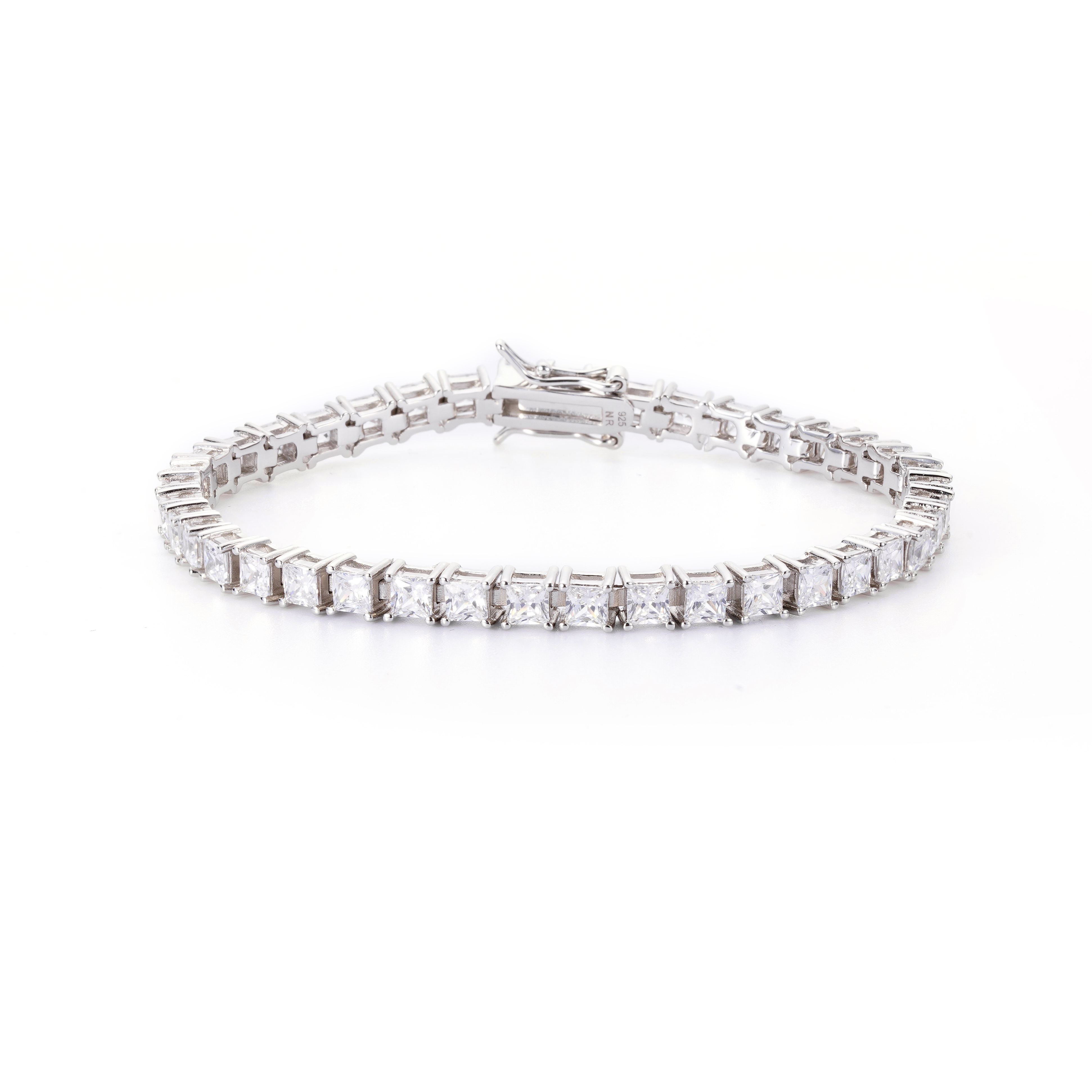 Personalized Fine Jewelry pass diamond tester 925 Sterling Silver 5A Moissanite Diamond Moissanite Gold Wholesale 3mm 5mm Tennis Bracelet Men - view 9