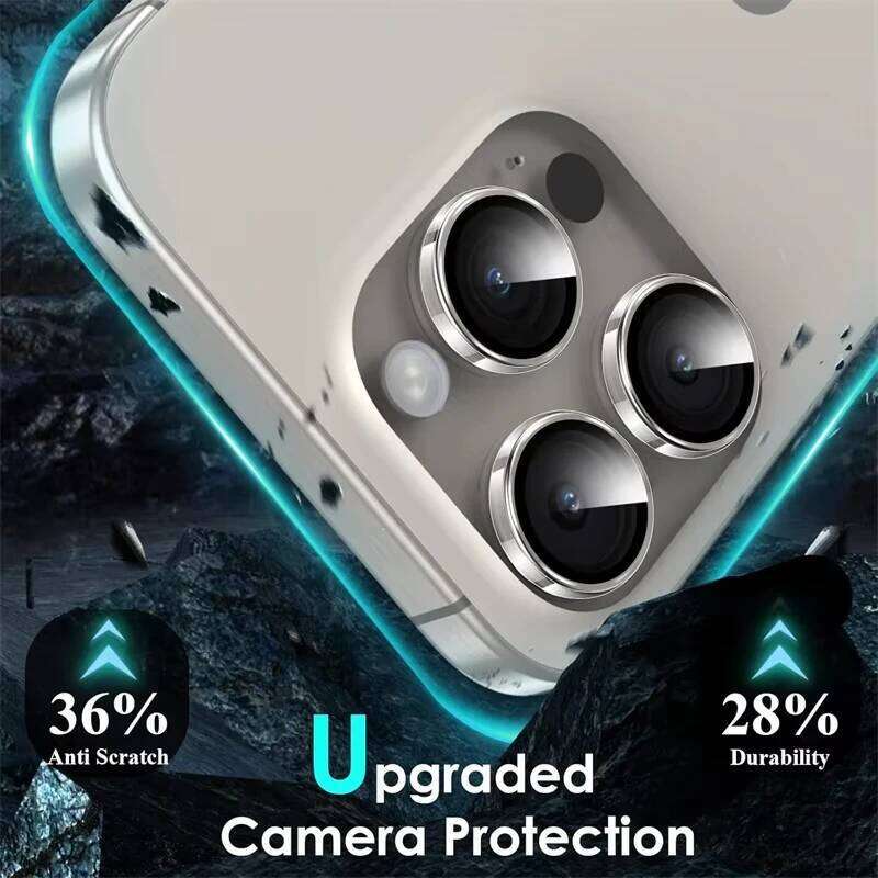 Metal Protector For iPhone 15 16 13 14 11 12 17 Pro Max Air Plus Mini Camera Ring Lens Glass Protection Film Cover