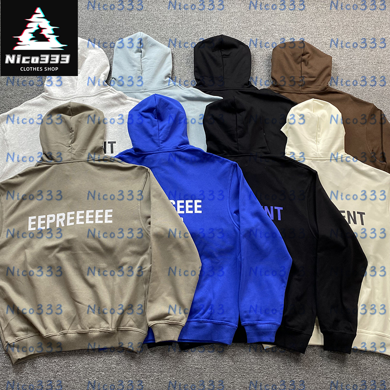 R-Sent Classic models letter print pattern cotton heavyweight simple loose hundred street men and women casual hoodie