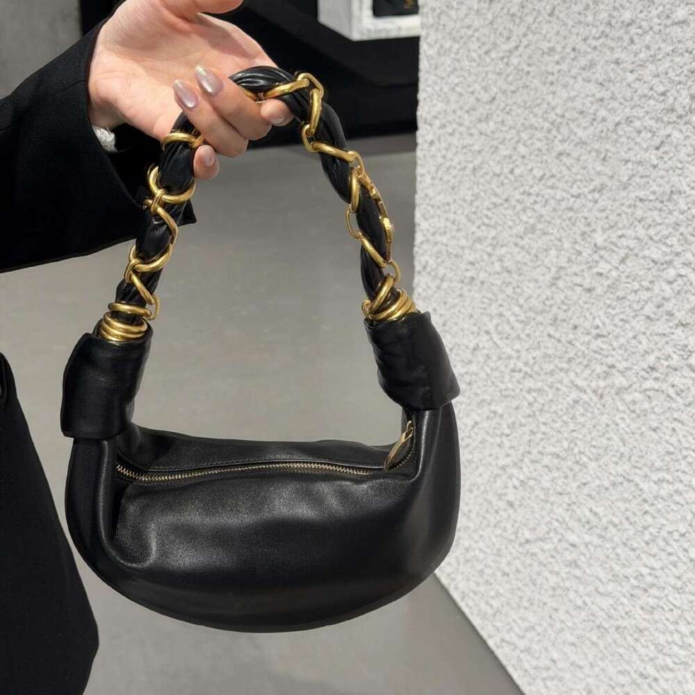 New Model High End First Layer Sheepskin Chain Hobo Bag Fashionable Versatile Shoulder Handbag And Underarm For Women SENYY