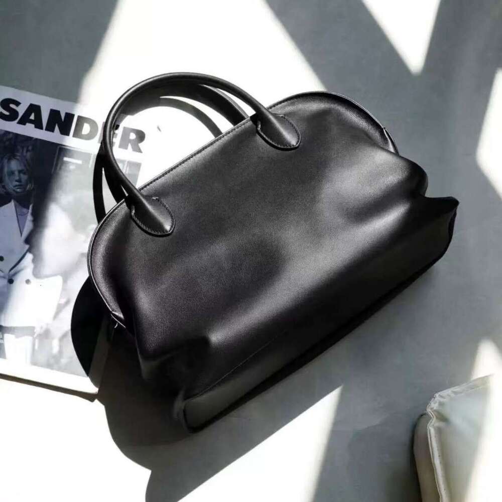 Niche design retro cowhide fashion shell handbag versatile new style genuine leather large capacity shoulder and handbag SENYY