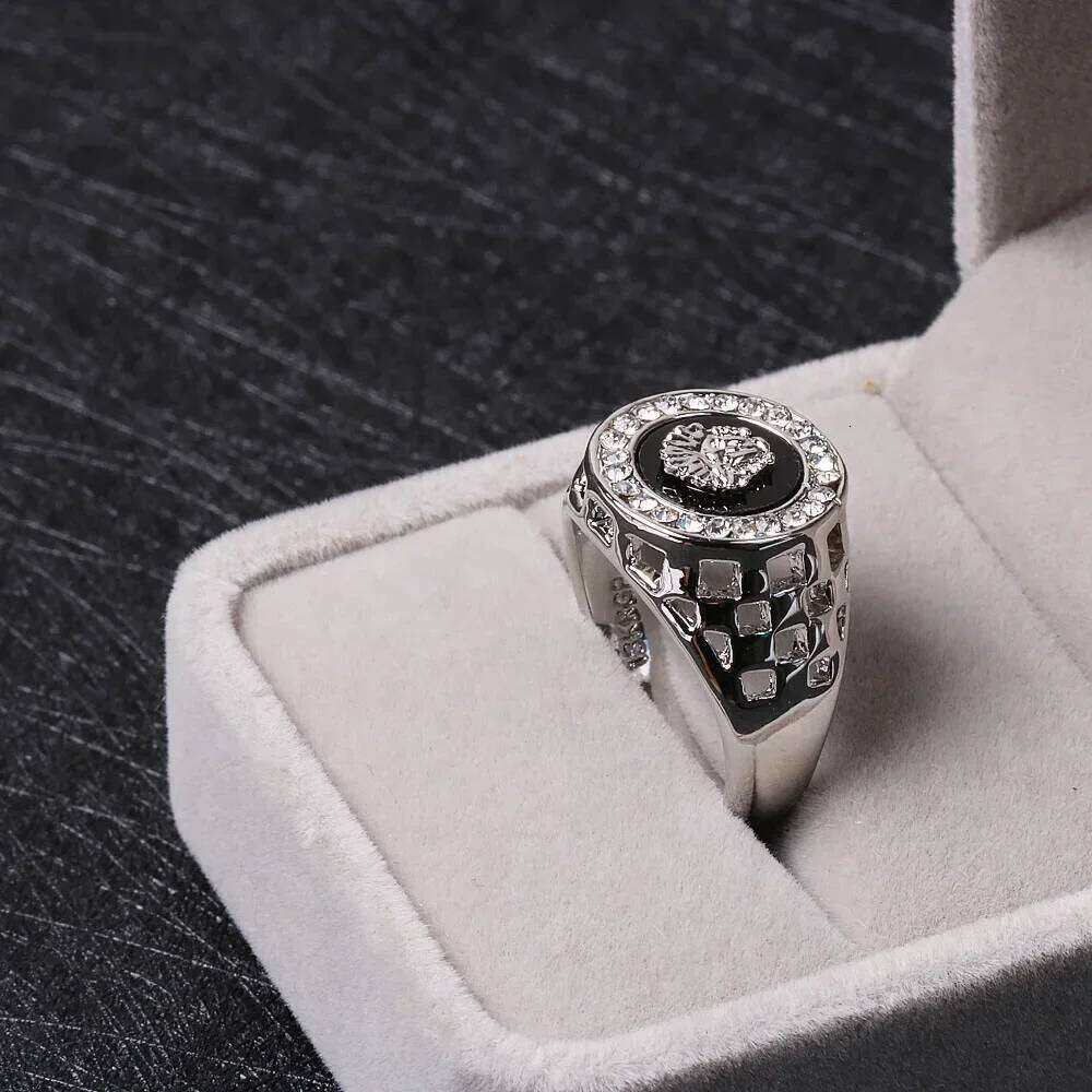 Medusa Ring For Men Inlaid With Zircon Fashion Domineering Rings Female Punk Style Jewelry Gifts Wholesale - view 5