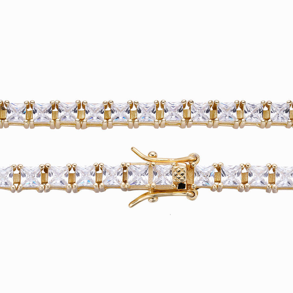 Personalized Fine Jewelry pass diamond tester 925 Sterling Silver 5A Moissanite Diamond Moissanite Gold Wholesale 3mm 5mm Tennis Bracelet Men - view 7