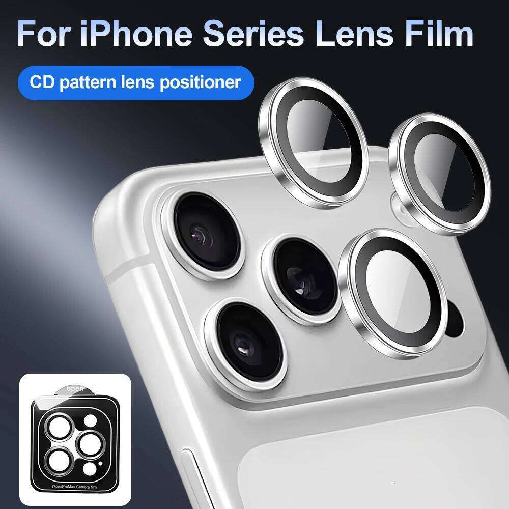 Metal Protector For iPhone 15 16 13 14 11 12 17 Pro Max Air Plus Mini Camera Ring Lens Glass Protection Film Cover