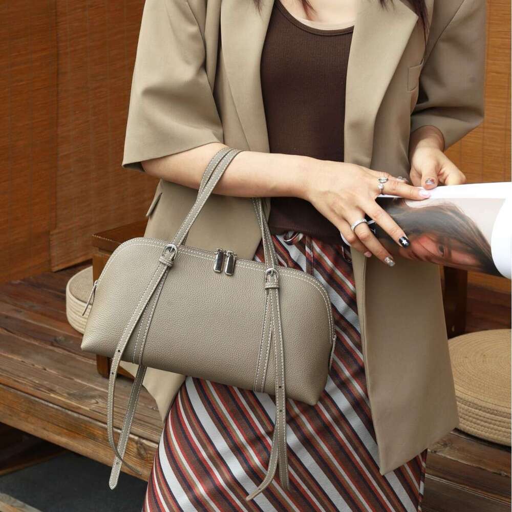 Genuine leather women handbag simple versatile style new fashion commuter tote crossbody underarm shoulder bag SENYY