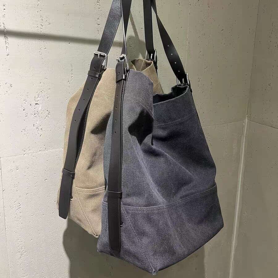 Original Tree Bark Leather New Model Jennie S Same Style Belted Canvas Single Shoulder Crossbody Tote Bag SENYY