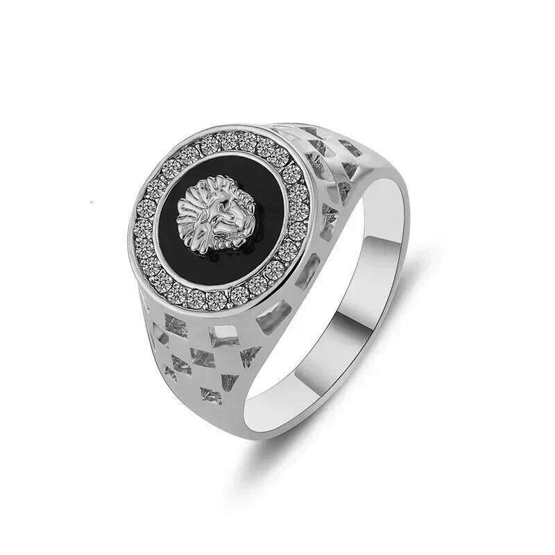 Medusa Ring For Men Inlaid With Zircon Fashion Domineering Rings Female Punk Style Jewelry Gifts Wholesale - view 7