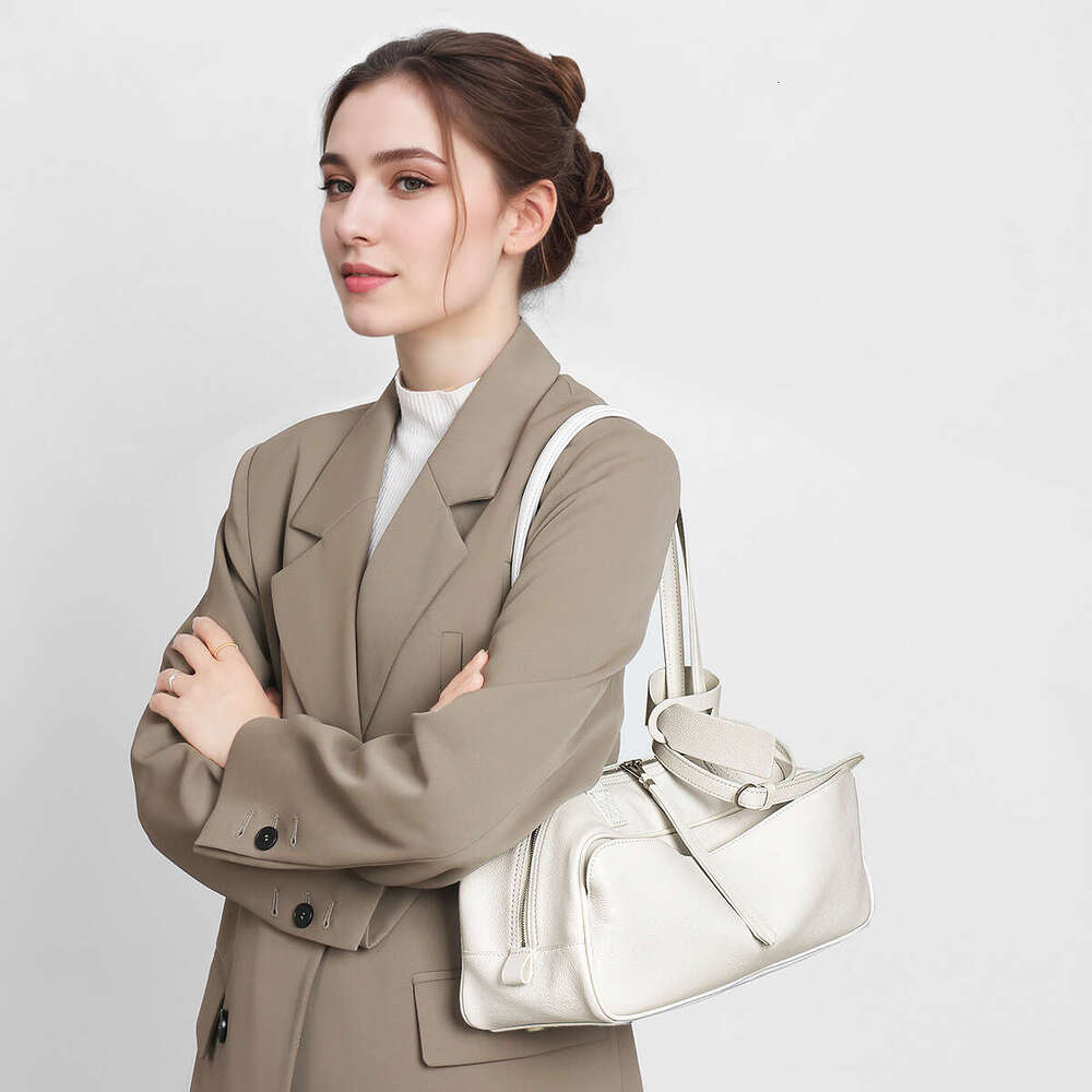 New genuine leather women tote bag summer style cowhide handbag large capacity commuting shoulder bag SENYY