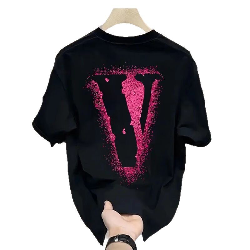 Heavy Duty Pure Cotton Short Sleeved Fashion Designer T Shirt For Men Summer American Trend Printed Half Sleeved Loose Couple T Shirt Comfortable For  - view 7