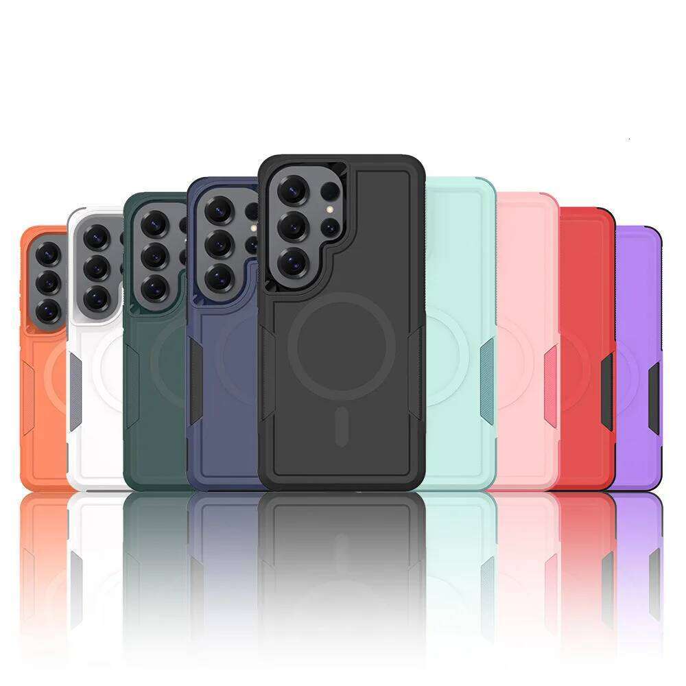 Heavy Duty Armor Rugged Magnetic Shockproof Phone Case Samsung Galaxy S26 Ultra Plus For MagSafe TPU+PC OTT-BOX Back Cover - view 6