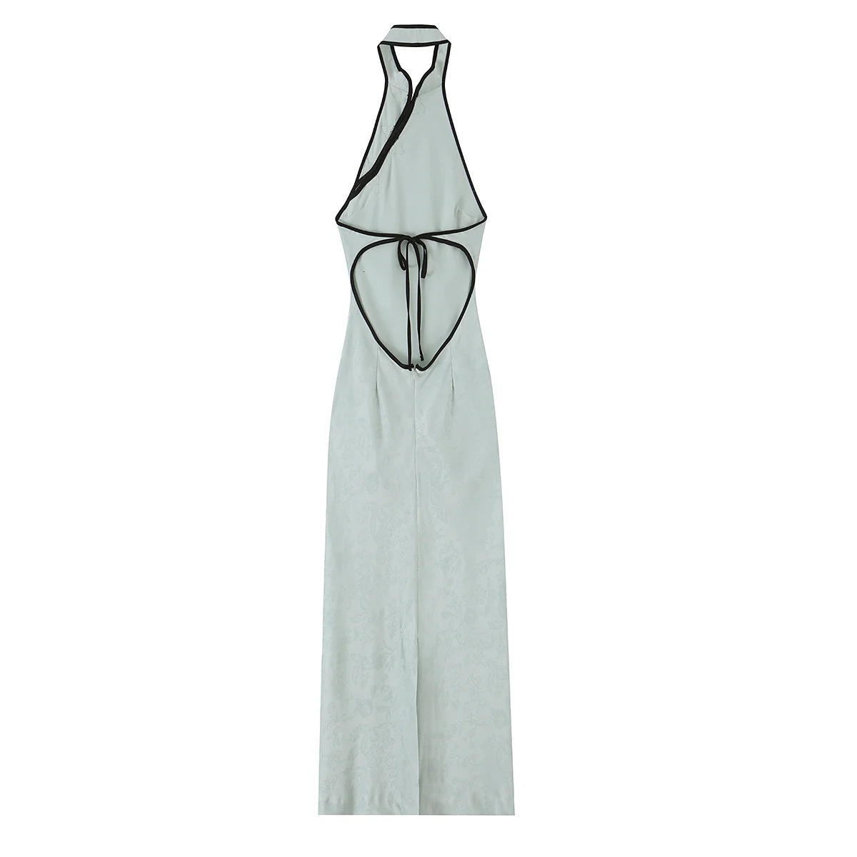 KONDALA Chic Knot White Women Midi Long Summer Dress Sheath Backless Hollow Out Dress Fashion 2026 Neck-mounted Elegant Vestidos 260701 - view 7