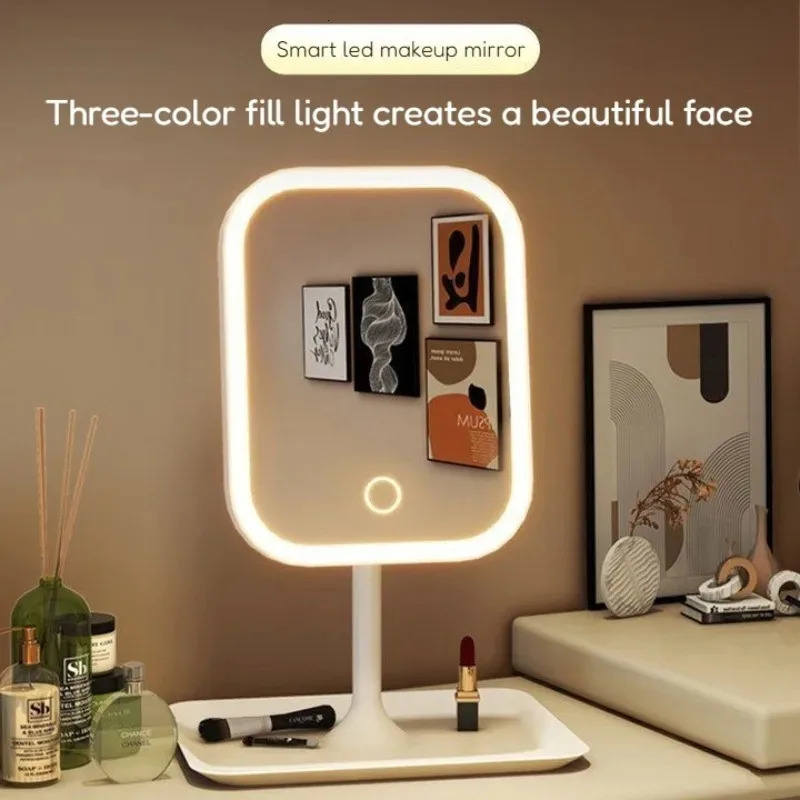 LED internet celebrity makeup mirror fill light mirror with light student dormitory desktop portable makeup mirror home makeup 260630 - view 4